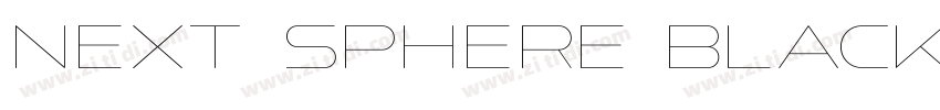 Next Sphere Black字体转换